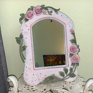 💕Pink roses mirror